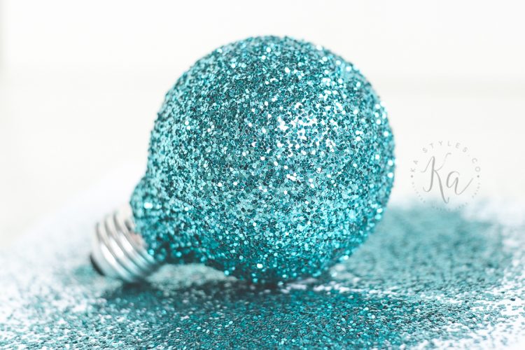 Spray Glitter VS Loose Glitter Sprinkled and Painted at KA Styles.co