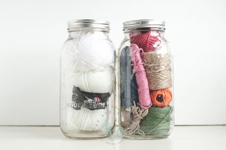 35 Things I Store in Mason Jars Sprinkled and Painted at KA Styles.co